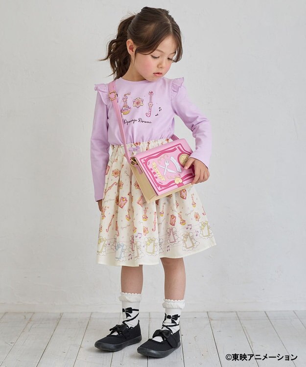 ANY KIDS 【も～っと！おジャ魔女どれみ×any FAM】長袖Tシャツ ラベンダー