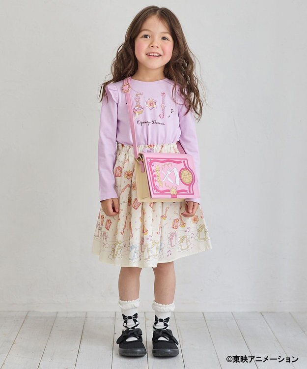 ANY KIDS 【も～っと！おジャ魔女どれみ×any FAM】長袖Tシャツ ラベンダー