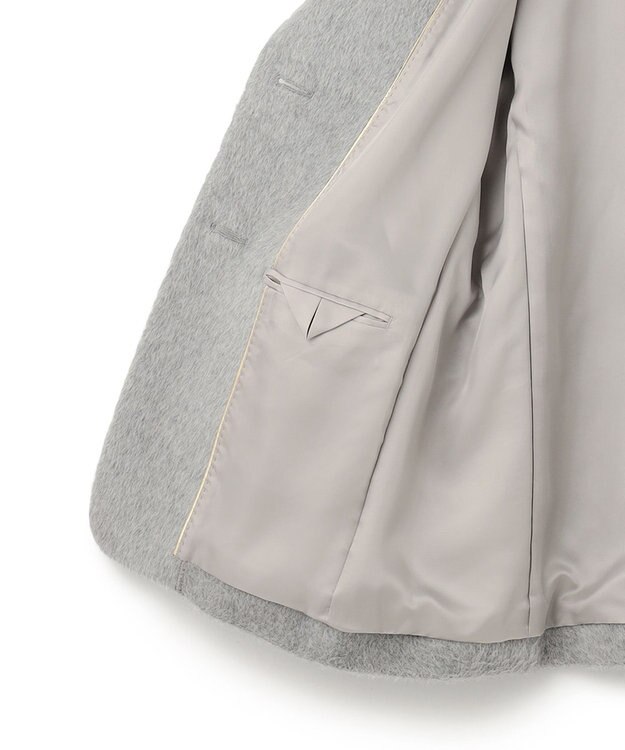 BEIGE， COURBE / アルパカ混テーラードジャケット L Gray