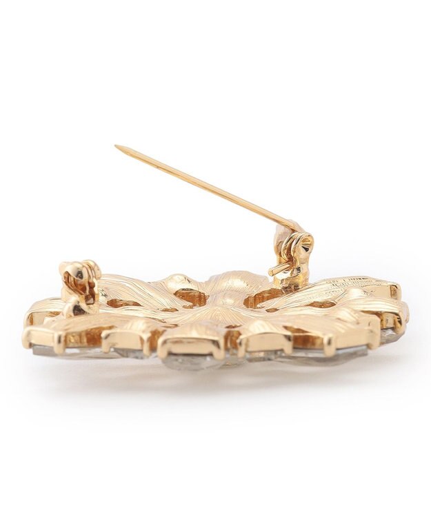 23区 【APPLAUDIR】スクエアビジュー ブローチ ゴールド系