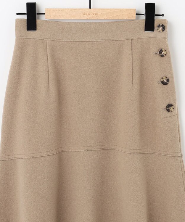 SHARE PARK LADIES ライトメルトンスカート キャメル