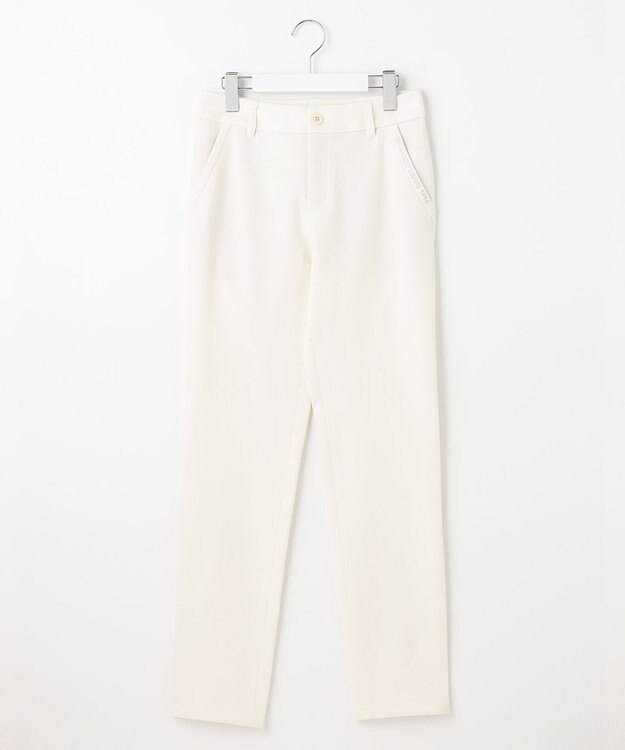 23区GOLF ウールライクなキレイ見えボトムス【WOMEN】【ストレッチ】ＴＲストレッチ ベーシックパンツ ホワイト系
