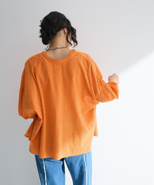 Green Parks Ｉ　ＳＥＴ２点　刺繍ブラウス＋タンクトップ Orange