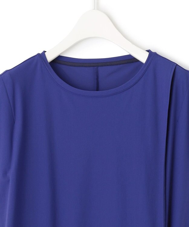 ICB 【接触冷感・UVカット・速乾・洗える】マットスキューバ ストレートワンピース ロイヤルブルー系