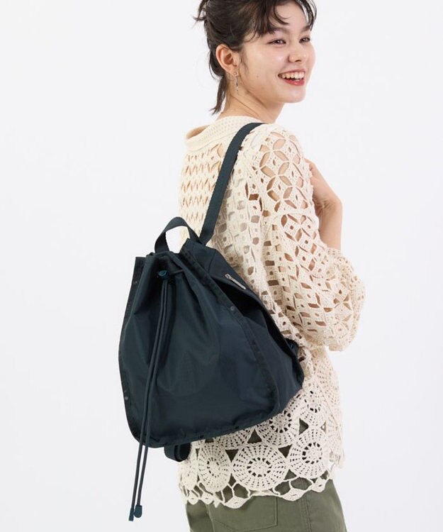 LeSportsac CINCH BACKPACK/ミッドナイトグリーン ミッドナイトグリーン