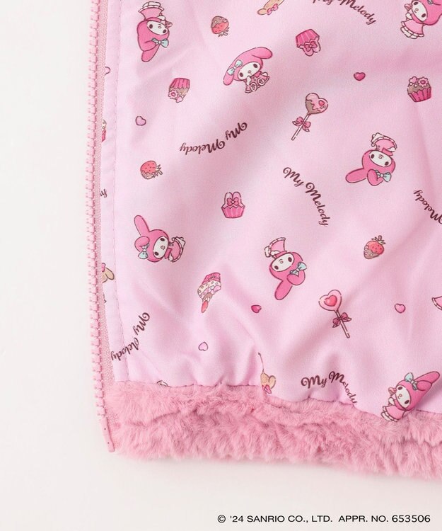 ANY KIDS 【any FAM×サンリオキャラクターズ】なりきりフェイクファーブルゾン ピンク×マイメロディ
