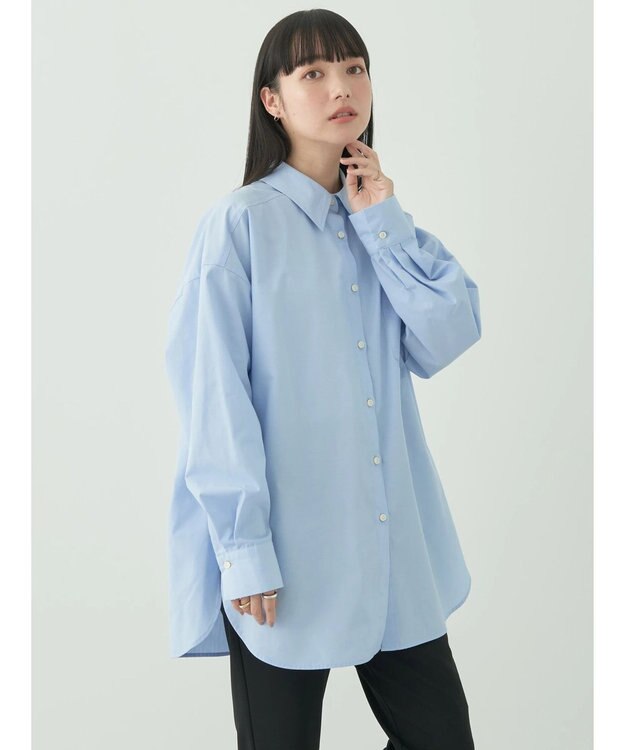 earth music&ecology ボーイズライクシャツ Sax