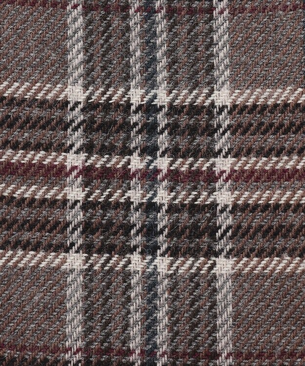 J.PRESS LADIES ミルドウールリバーチェック スカート ブラウン系3