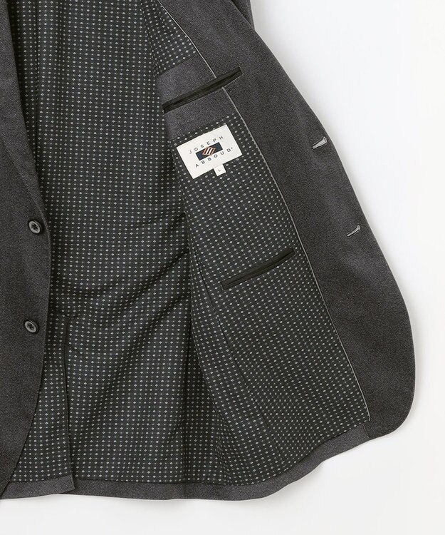 JOSEPH ABBOUD 【軽量/ストレッチ/スウェードタッチ】トリコットコーデュロイ ジャケット グレー系