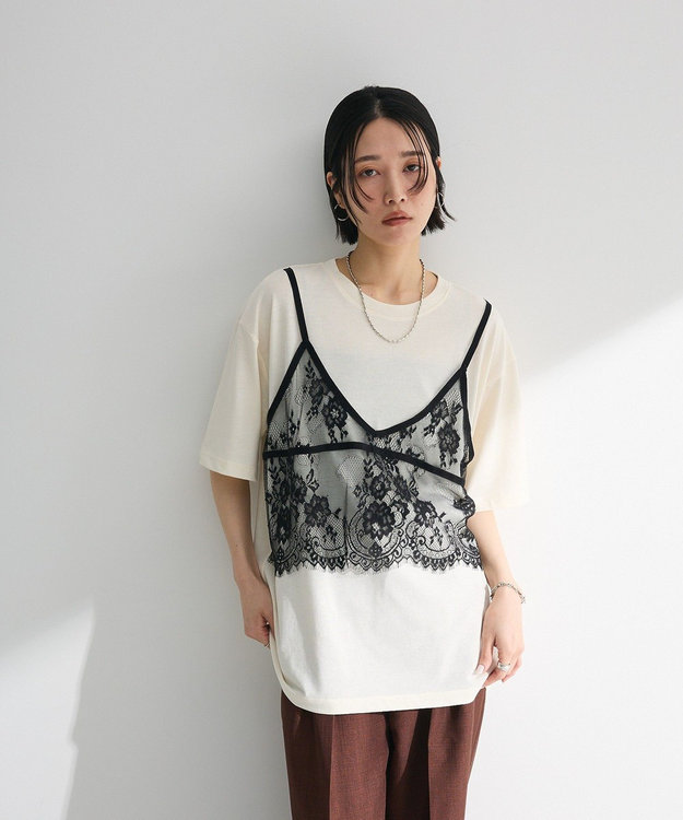 Green Parks レースビスチェドッキングチュニック