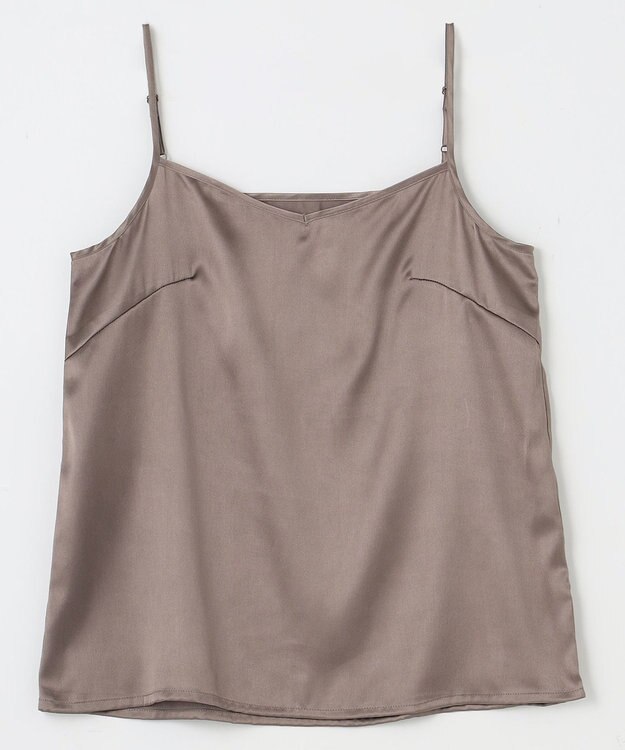 GRACE CONTINENTAL フラワー刺繍ギャザートップ カーキ