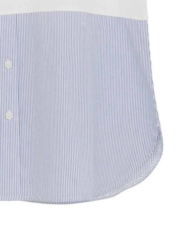 Green Parks ノースリーブドッキングホワイトインナー Stripe