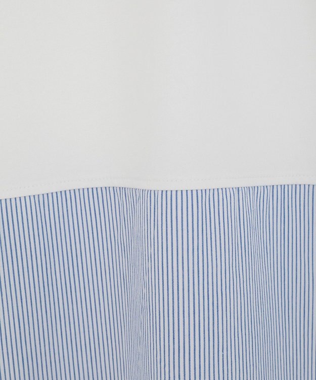 Green Parks ノースリーブドッキングホワイトインナー Stripe