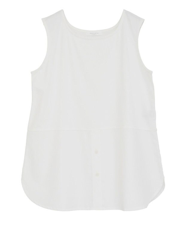 Green Parks ノースリーブドッキングホワイトインナー Off White