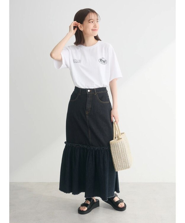 Green Parks ■　ＦＲＵＩＴ　ＯＦ　ＴＨＥ　ＬＯＯＭ　２ロゴｐｔＴＥＥ Off White