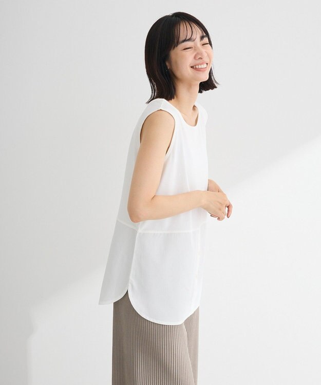 Green Parks ノースリーブドッキングホワイトインナー Off White