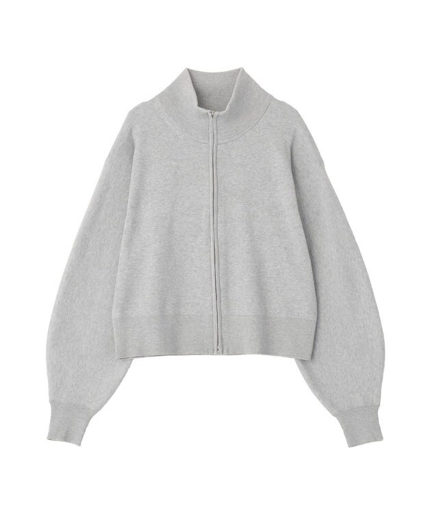 earth music&ecology ダブルジップカーディガン Gray Mixture