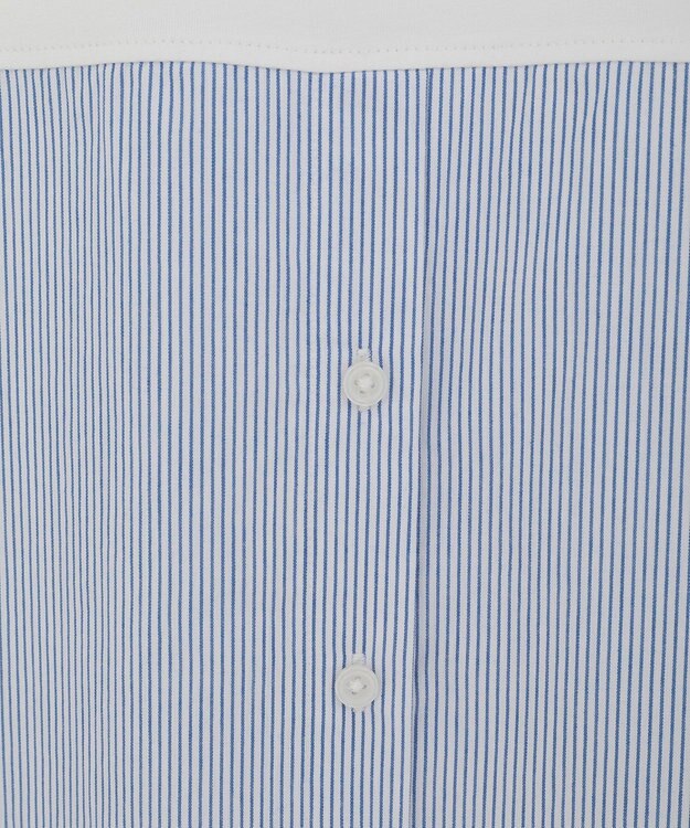 Green Parks ノースリーブドッキングホワイトインナー Stripe