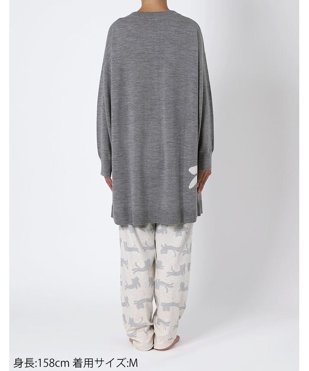 tsumori chisato SLEEP ツモリチサト カーディガン 長袖 ルームウェア あったか レディース UTX584 /ワコール グレー