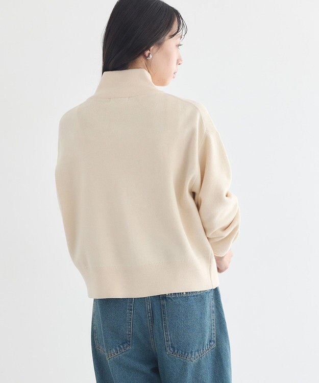 earth music&ecology ダブルジップカーディガン Ivory