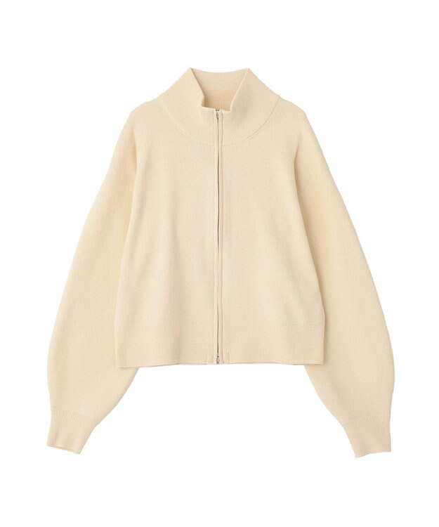 earth music&ecology ダブルジップカーディガン Ivory