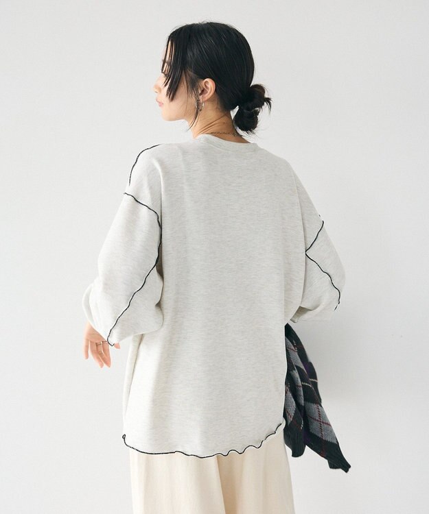 CRAFT STANDARD BOUTIQUE 配色ロゴメロープルオーバー Oatmeal