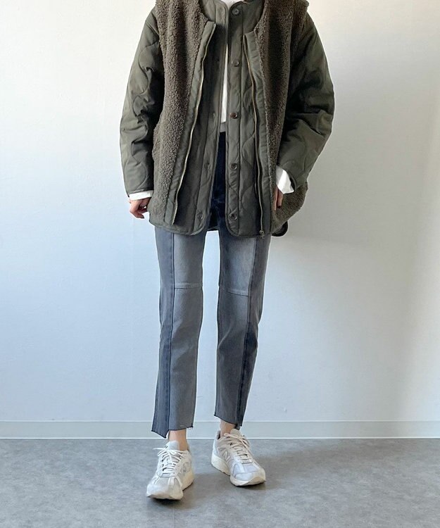 OP／FILA 【OP】美脚パッチワークデニム ブラック