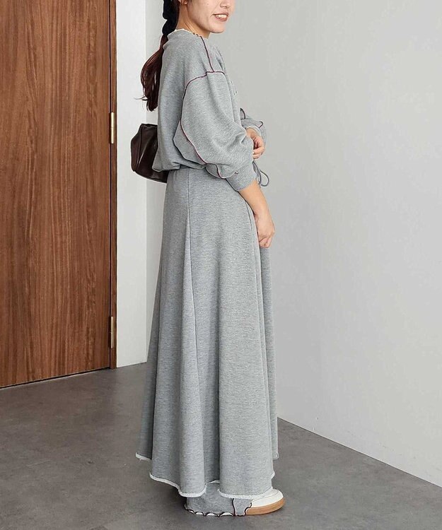 CRAFT STANDARD BOUTIQUE 配色ロゴメロープルオーバー Gray Mixture