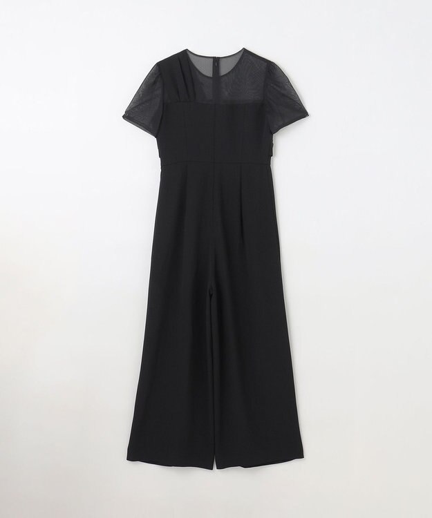 GRACE CONTINENTAL ドレープリボンサロペット ブラック