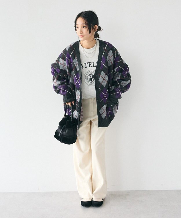 CRAFT STANDARD BOUTIQUE 配色ロゴメロープルオーバー Oatmeal