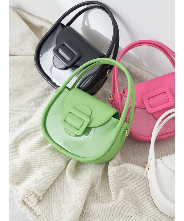 earth music&ecology リングハンドルバッグ Lime Green