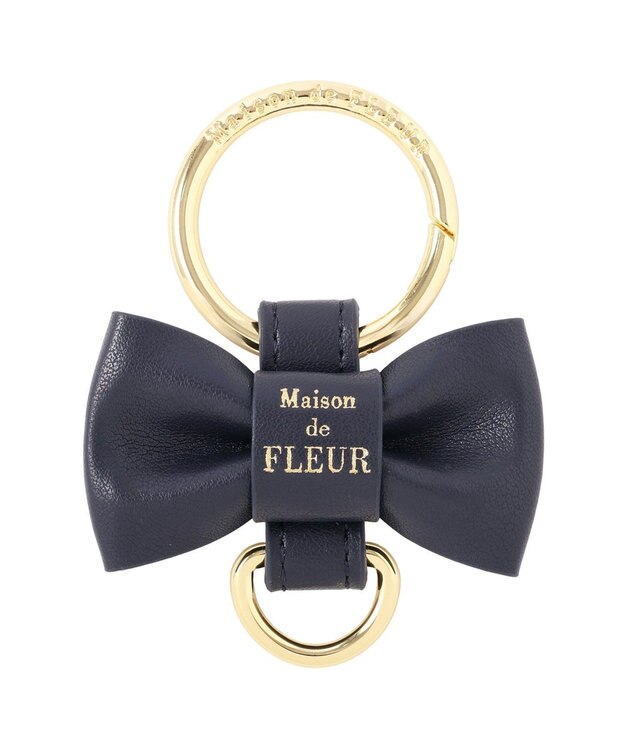 Maison de FLEUR リボンキーリング Navy