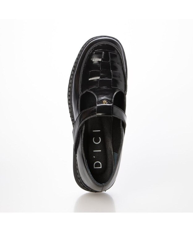 MODE ET JACOMO <D'ICI>メッシュTストラップローファー ブラック