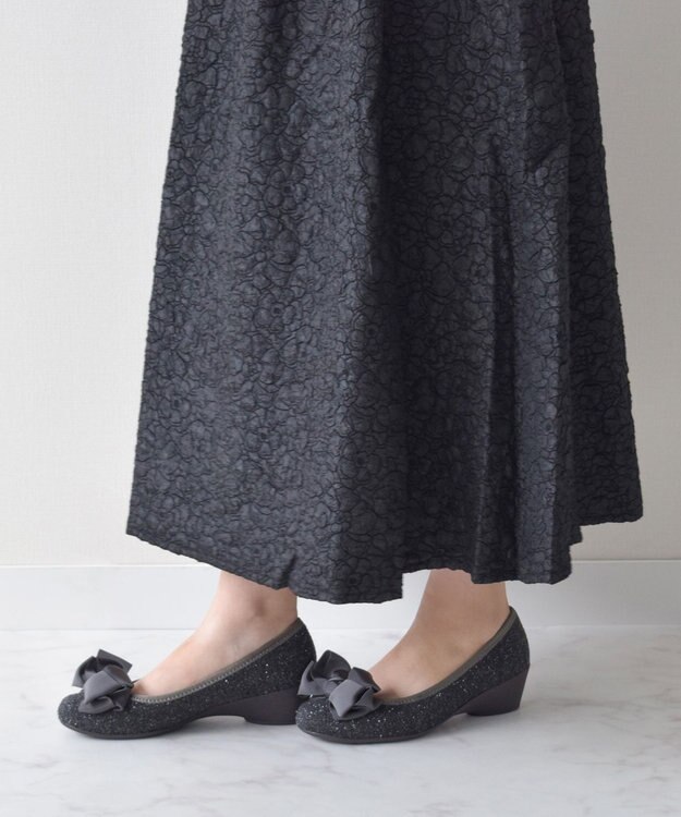 Bridget Birkin ＜3E＞【Bridget Birkin Walk】リボンウォーキングパンプス グレー雑材