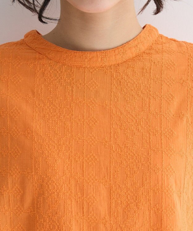 Green Parks Ｉ　ＳＥＴ２点　刺繍ブラウス＋タンクトップ Orange