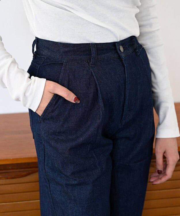 woadblue ＜坪田あさみさんコラボ＞EMMA エマ デニムパンツ RIGIDBLUE