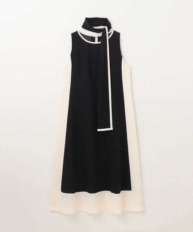 GRACE CONTINENTAL バイカラーフレームドレス ブラック