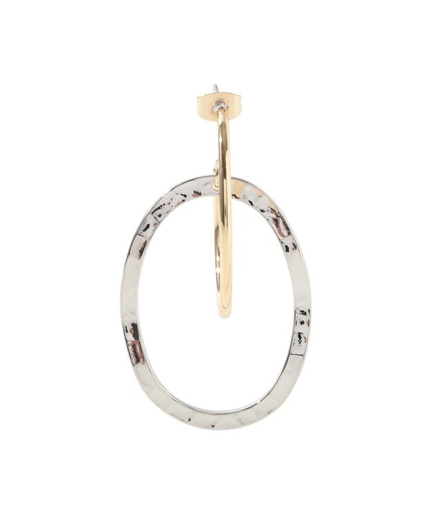 YECCA VECCA オーバルフープピアス Silver
