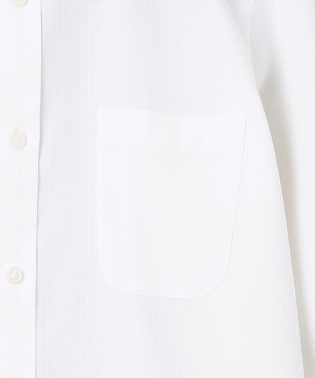 GOTAIRIKU 春夏向け【形態安定】SUMMERPREMIUMPLEATS_スナップダウン 長袖ドレスシャツ ホワイト系1