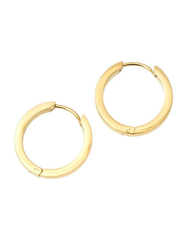 AMERICAN HOLIC ステンレス　ワンタッチフープピアス Gold