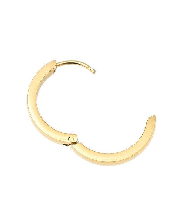AMERICAN HOLIC ステンレス　ワンタッチフープピアス Gold