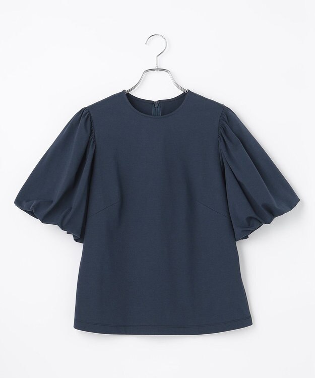 #Newans 【ANSWER for シティライフ】乾燥機対応！パフスリーブカットソー ネイビー系