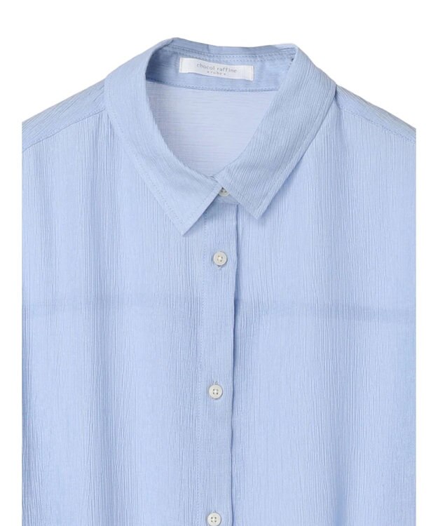 Green Parks ワッシャービッグシャツ Sax