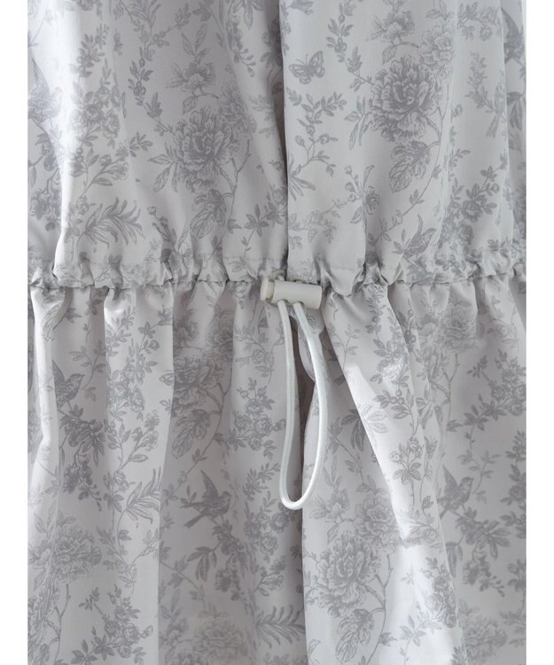 earth music&ecology フラワーティアードテックスカート Grayish Blue