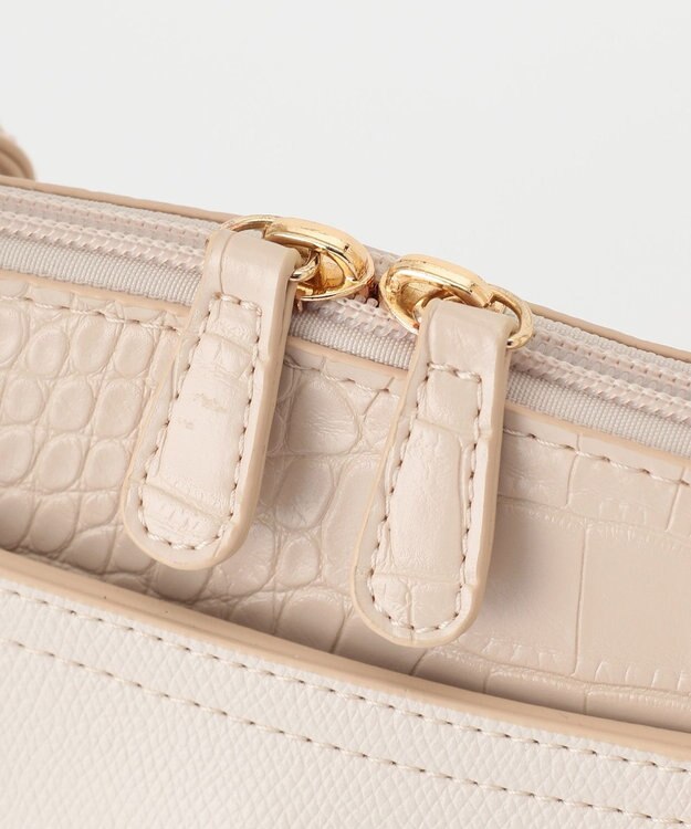 ANY SIS 【美人百花7月号掲載】レディノーブルスクエアブガッティ バッグ アイボリー