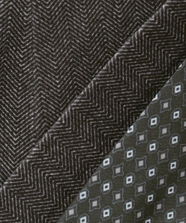 JOSEPH ABBOUD 【軽量/ストレッチ/スウェードタッチ】トリコットコーデュロイ ジャケット グレー系