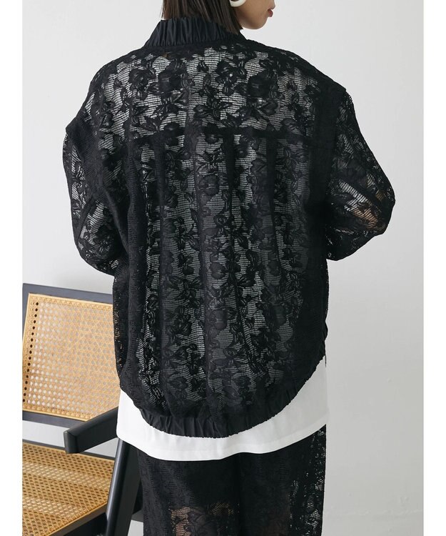 Green Parks ２ＷＡＹ　レースブルゾン Black