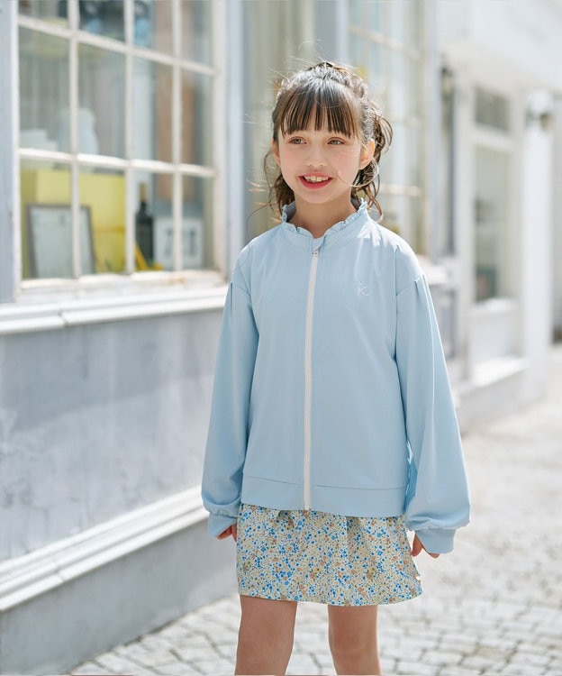 組曲 KIDS 【UVカット】【SS-Lサイズ】ラッシュガード サックスブルー