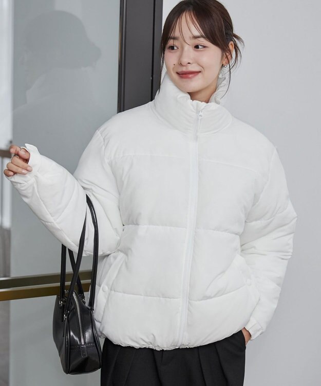 WEGO 【ユニセックス着用ITEM】パデッドブルゾン ホワイト