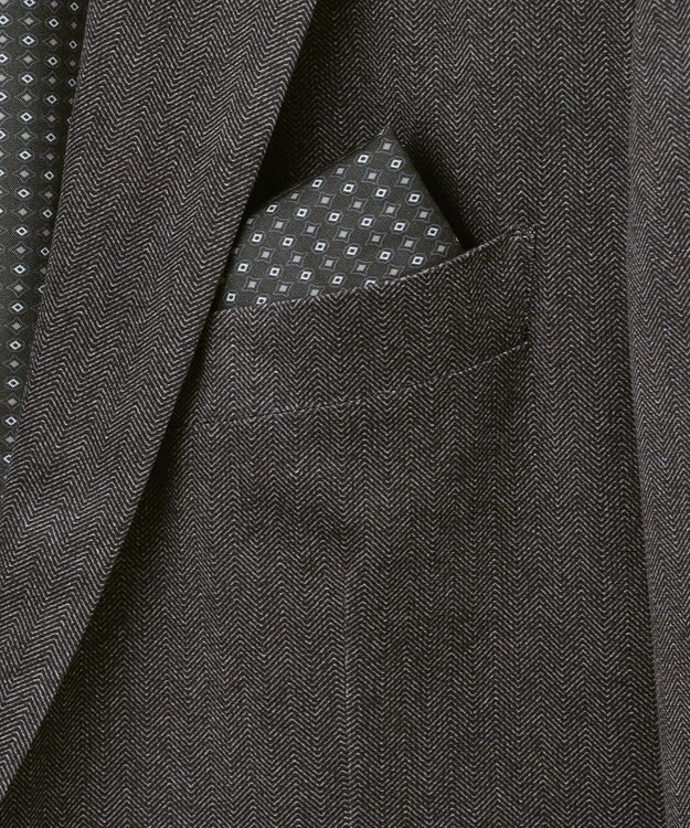 JOSEPH ABBOUD 【軽量/ストレッチ/スウェードタッチ】トリコットコーデュロイ ジャケット グレー系